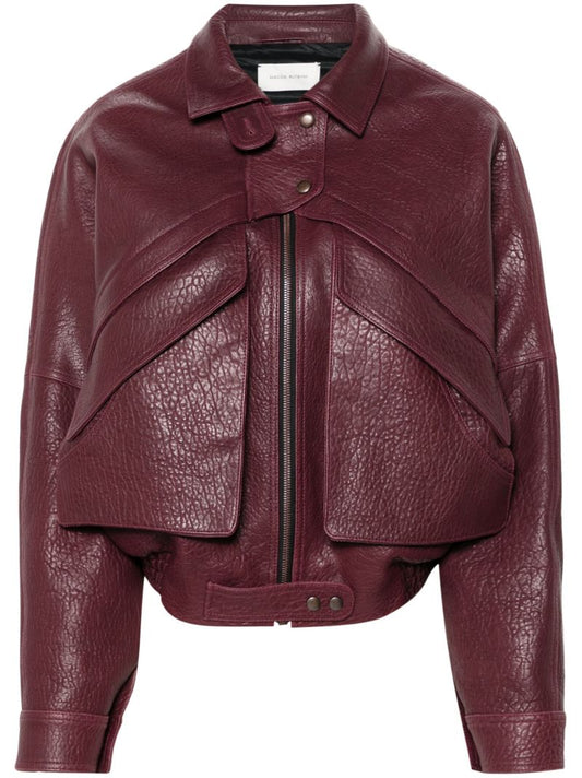 Cropped Leather Jacket