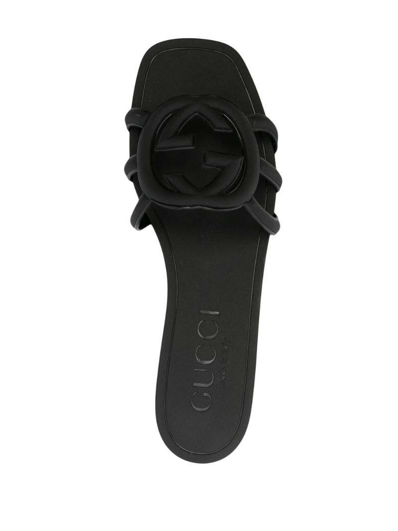 Black Interlocking G Slides