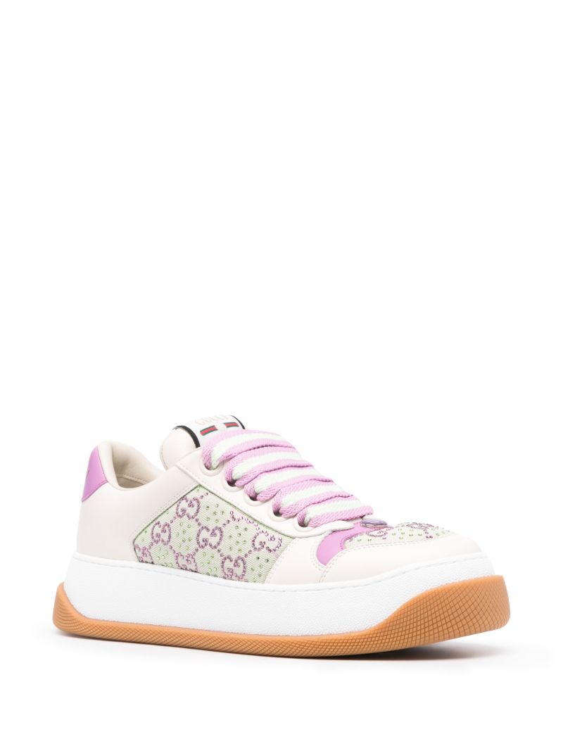 Neutral Screener Crystal-embellished Sneakers