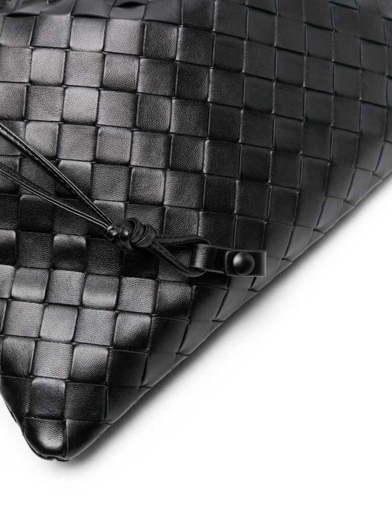 Black Intrecciato Mini Pouch
