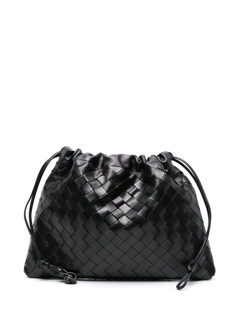 Black Intrecciato Mini Pouch
