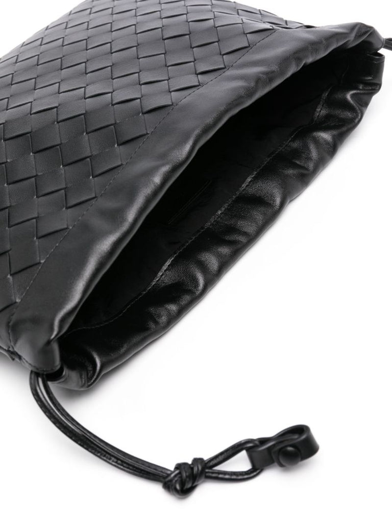 Black Intrecciato Mini Pouch