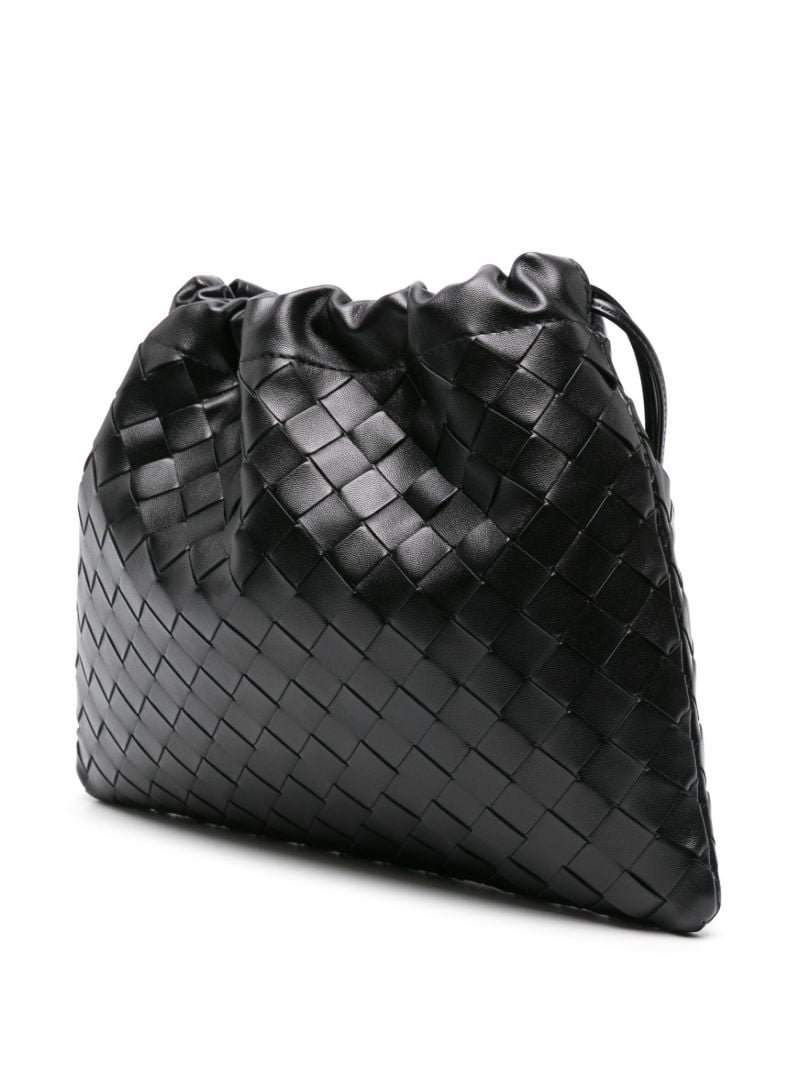Black Intrecciato Mini Pouch