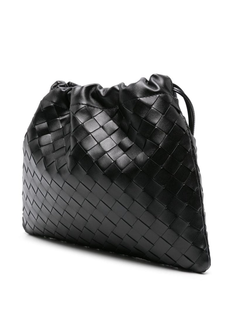 Black Intrecciato Mini Pouch
