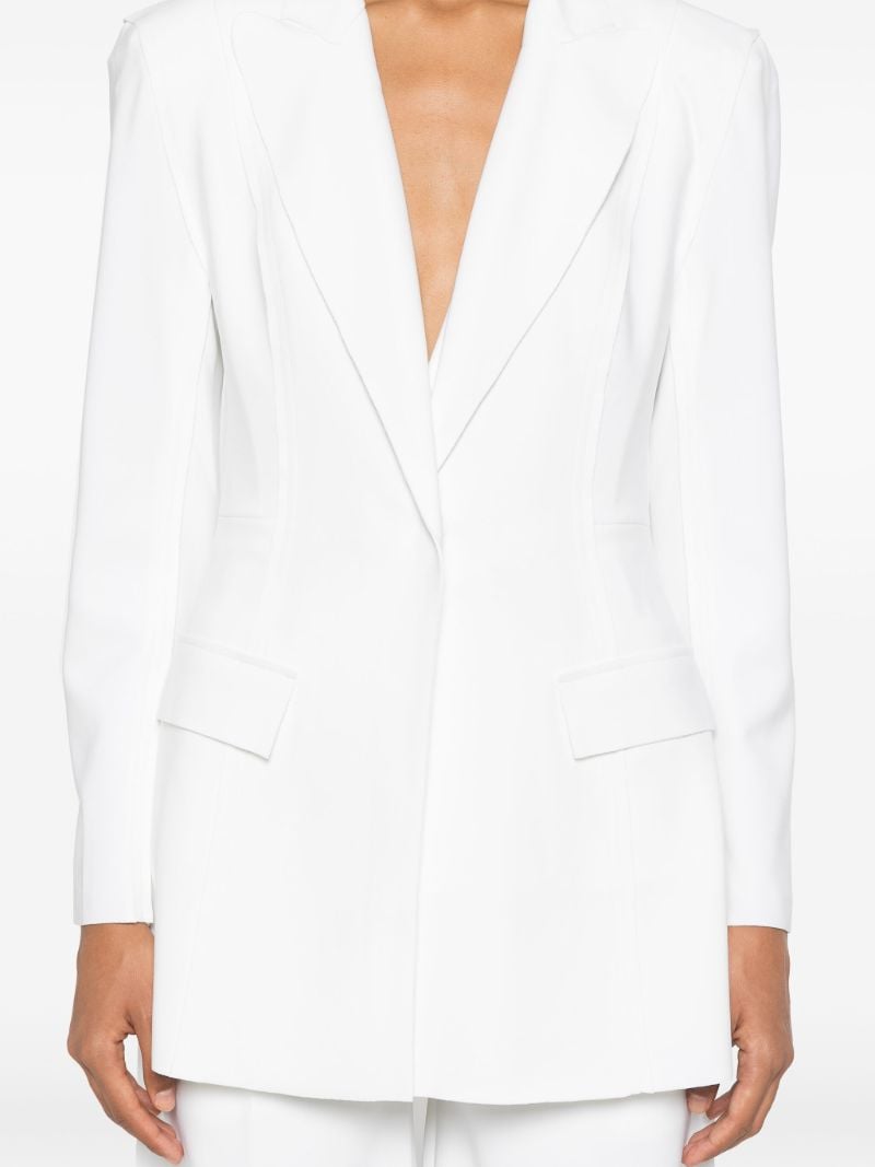 White Single-breasted Tailored Blazer