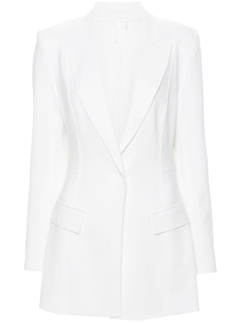 White Single-breasted Tailored Blazer