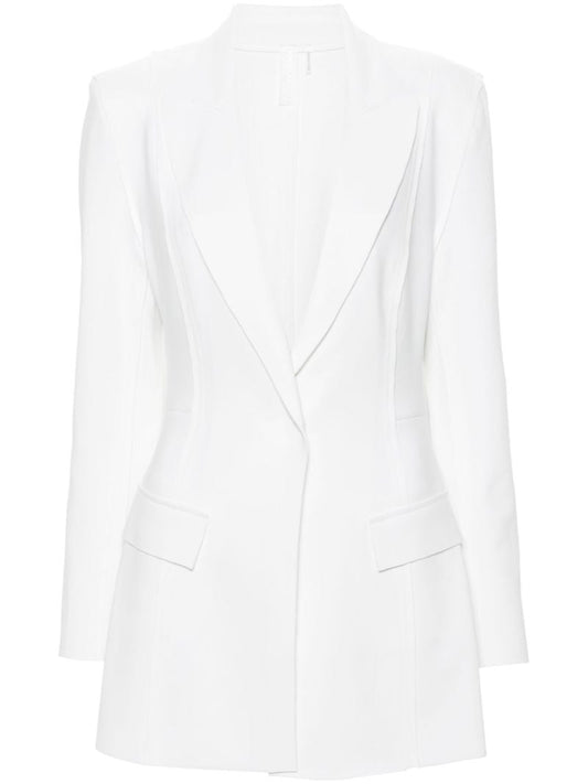 White Single-breasted Tailored Blazer