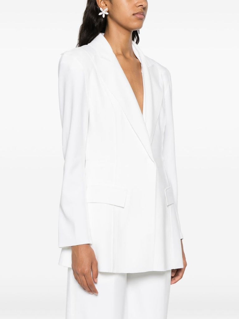 White Single-breasted Tailored Blazer