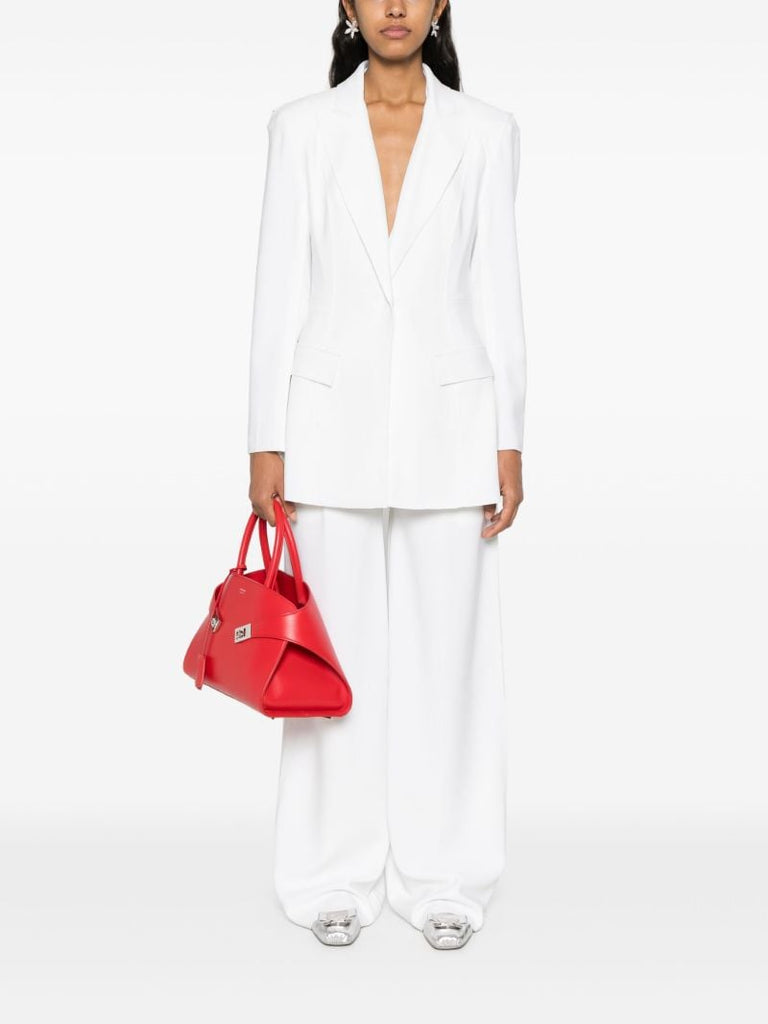 White Single-breasted Tailored Blazer
