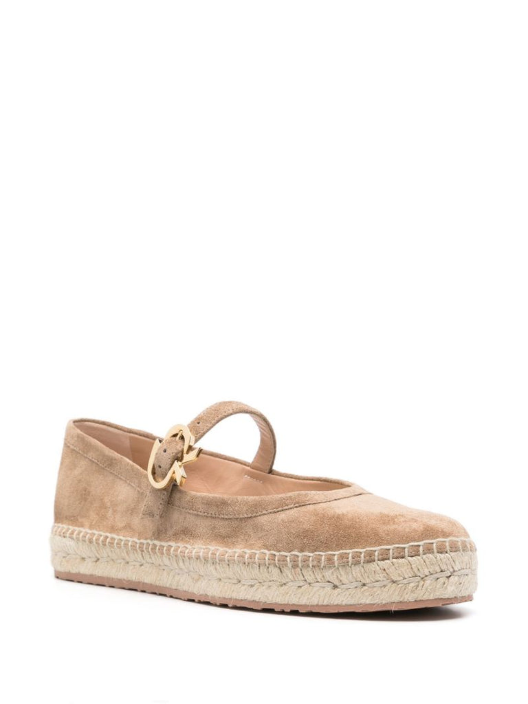 Brown Elda Suede Espadrilles