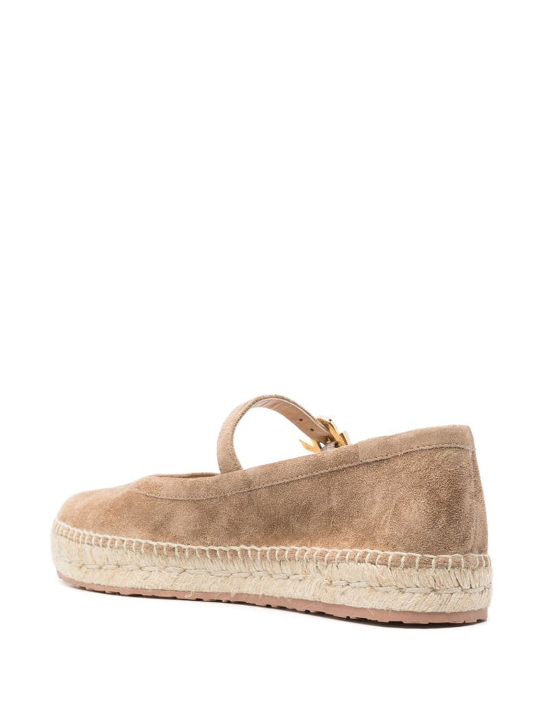 Brown Elda Suede Espadrilles