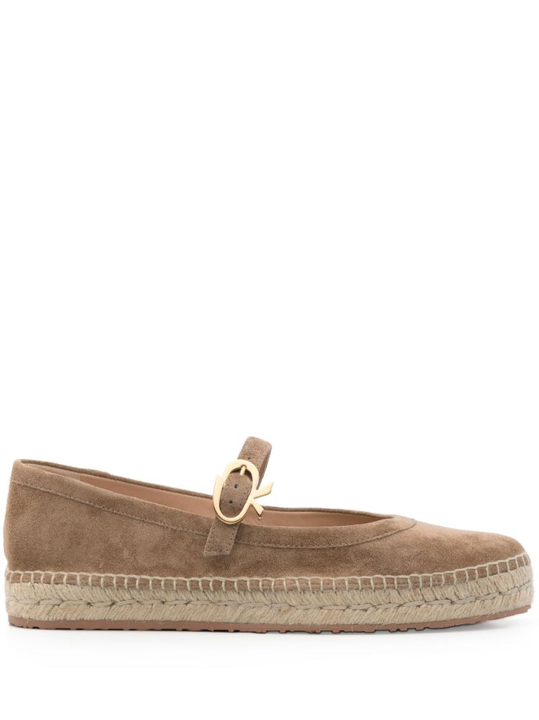 Brown Elda Suede Espadrilles