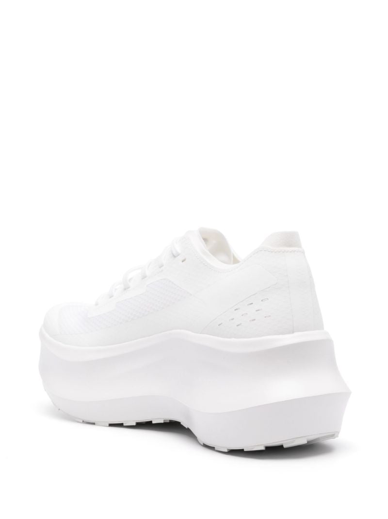 X Salomon White Pulsar Platform Sneakers
