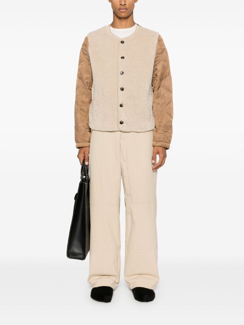 Fleece-panel Jacket
