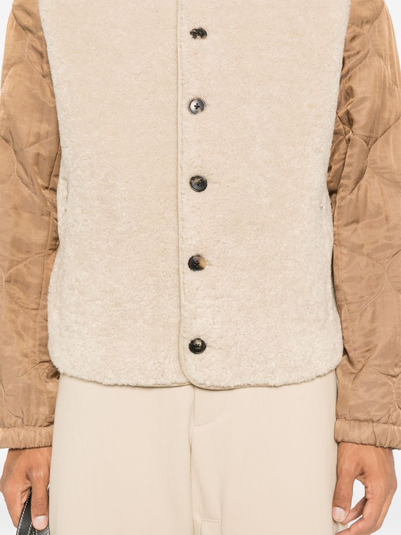 Fleece-panel Jacket