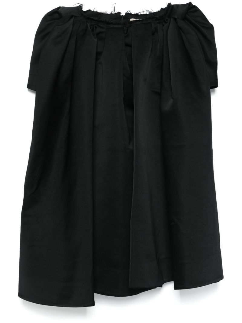 Draped High-low Skirt