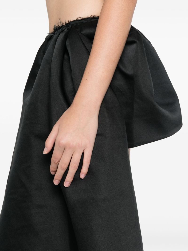 Draped High-low Skirt
