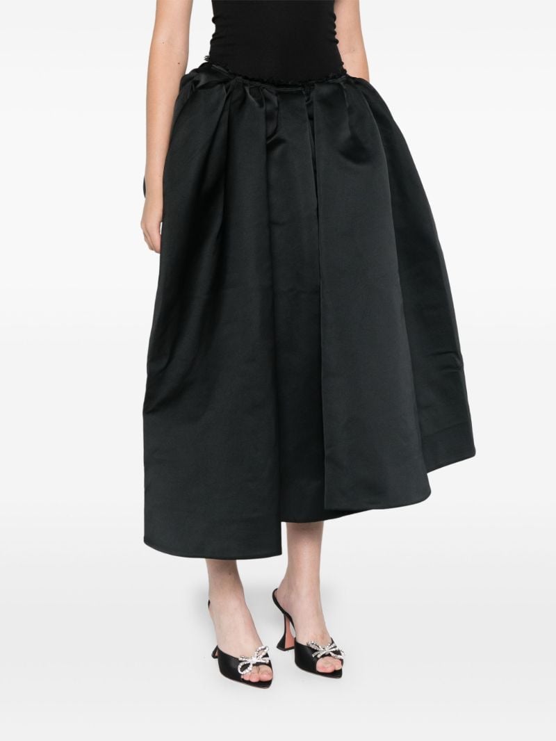 Draped High-low Skirt