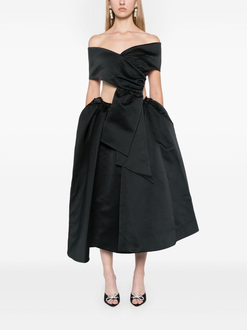 Draped High-low Skirt