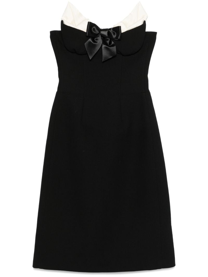 Bow-embellished Midi Dress