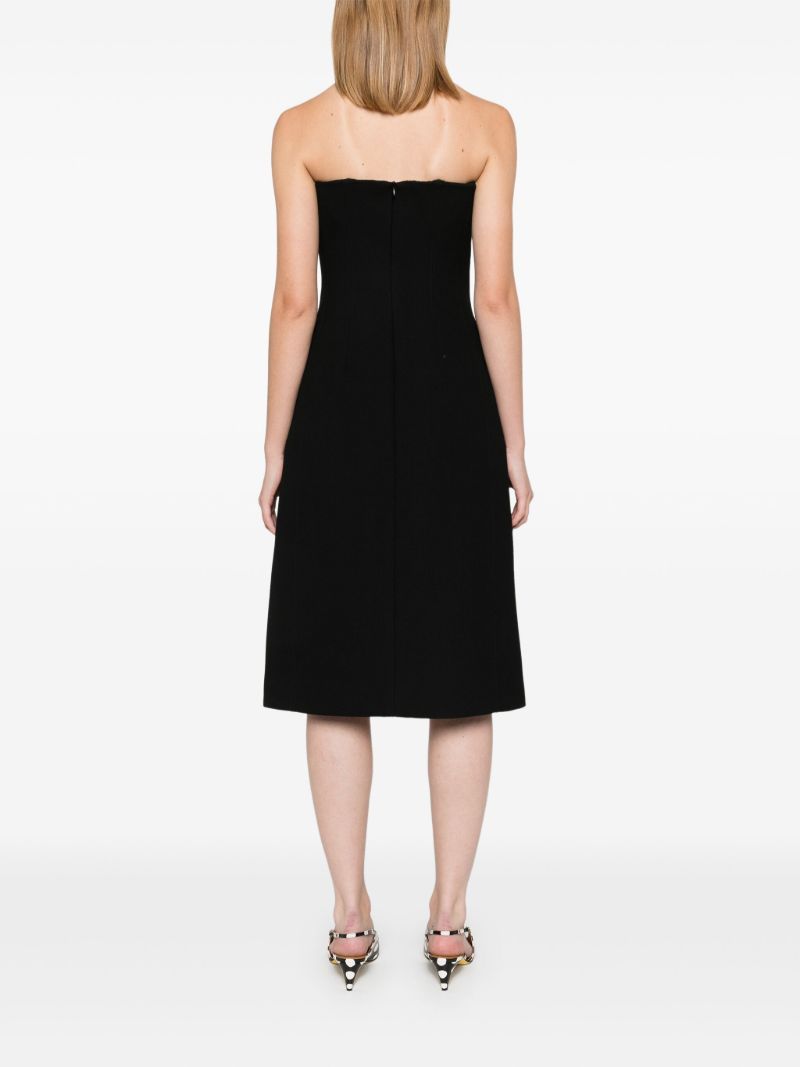 Bow-embellished Midi Dress