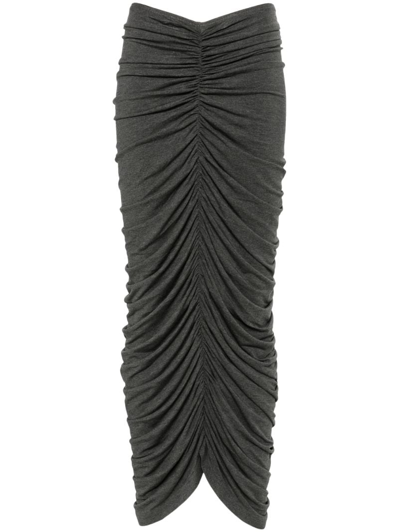 Grey Draped Skirt