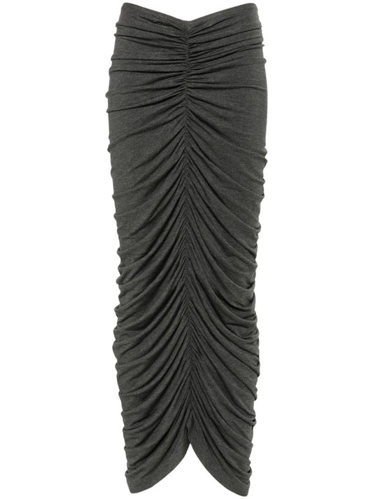 Grey Draped Skirt