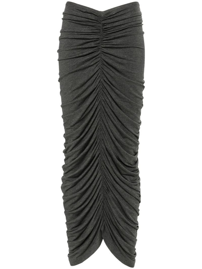 Grey Draped Skirt