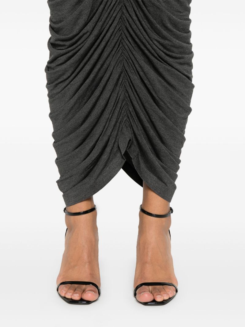 Grey Draped Skirt