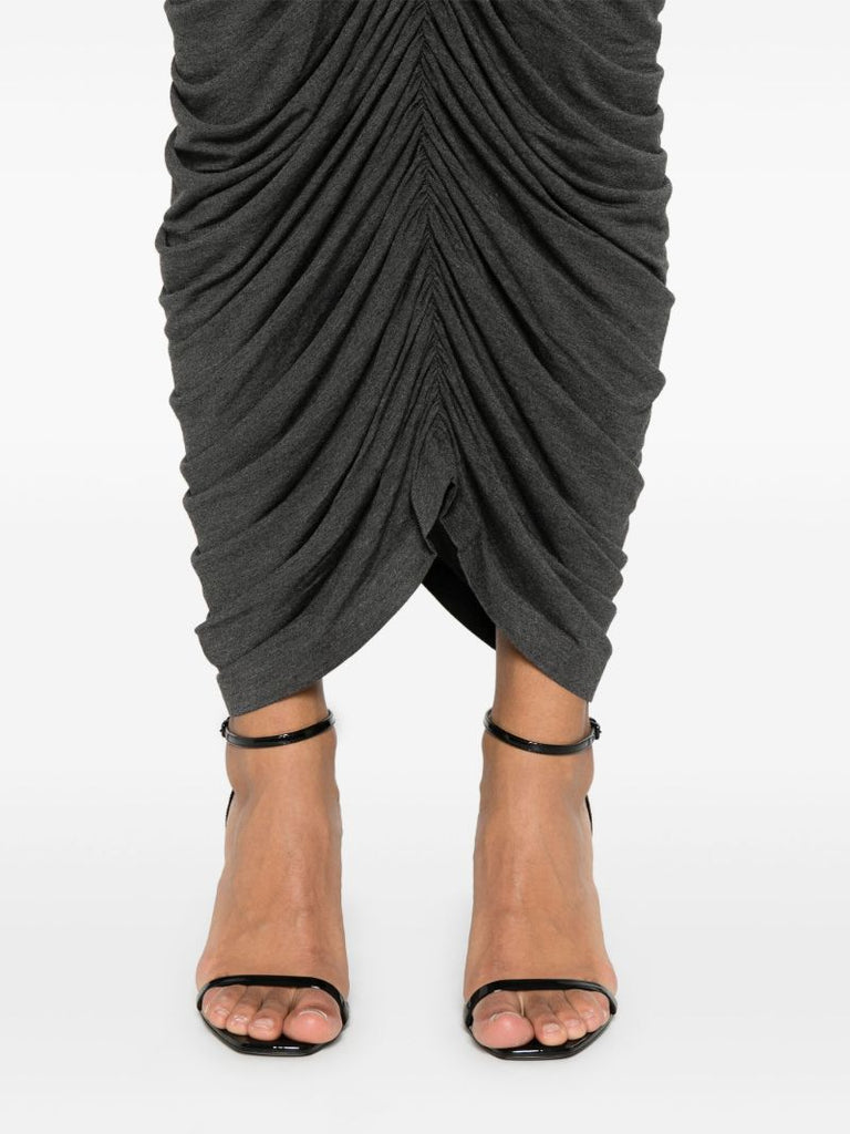 Grey Draped Skirt