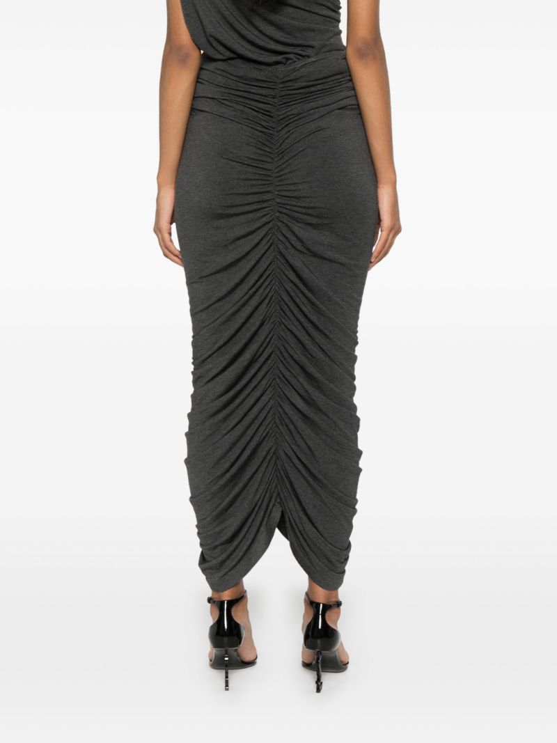Grey Draped Skirt