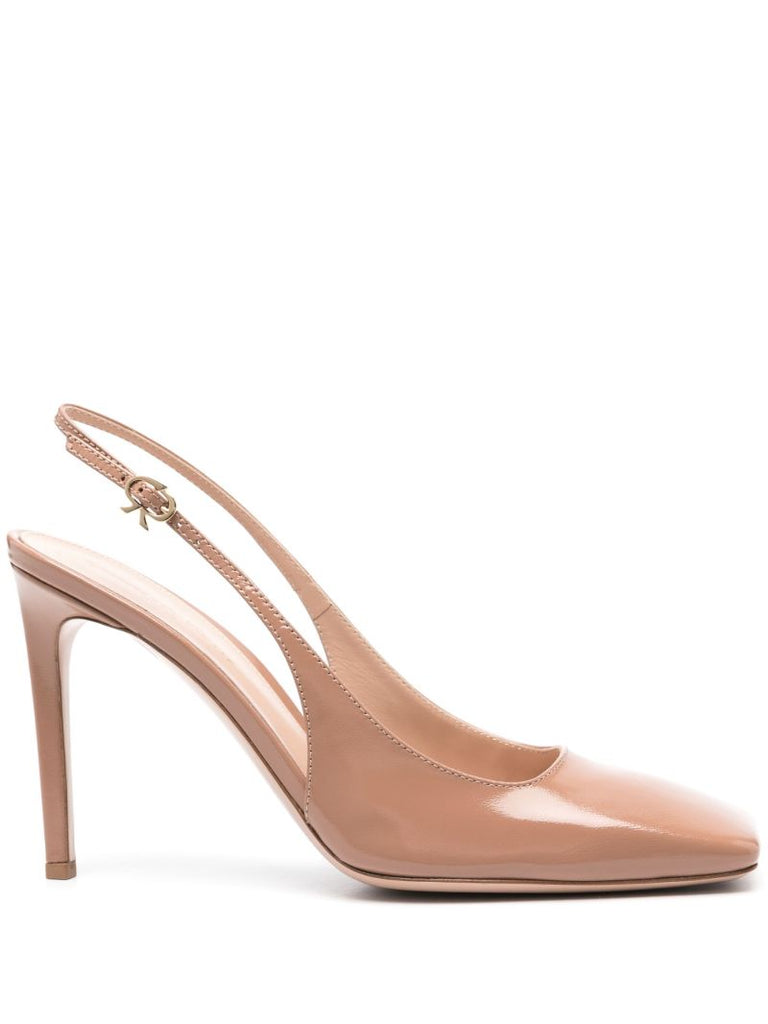 Brown Christina 95 Leather Pumps