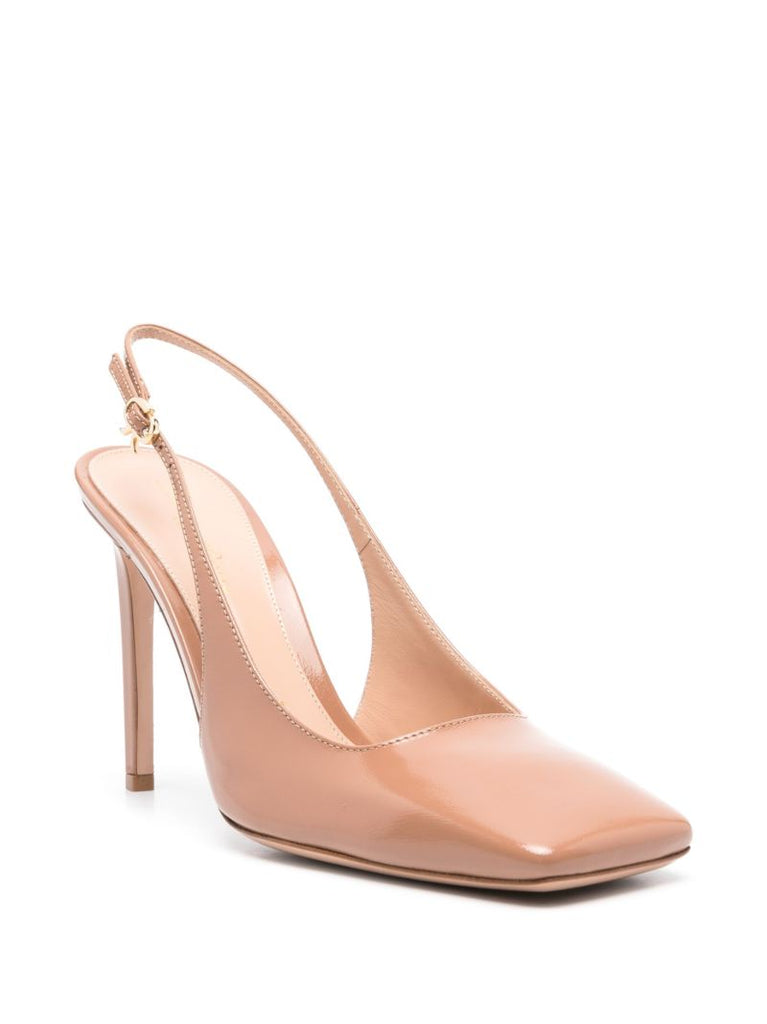 Brown Christina 95 Leather Pumps