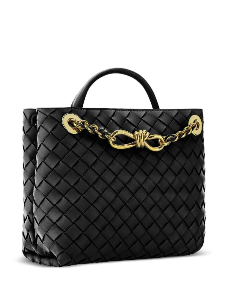 Black Andiamo Leather Two-way Handbag