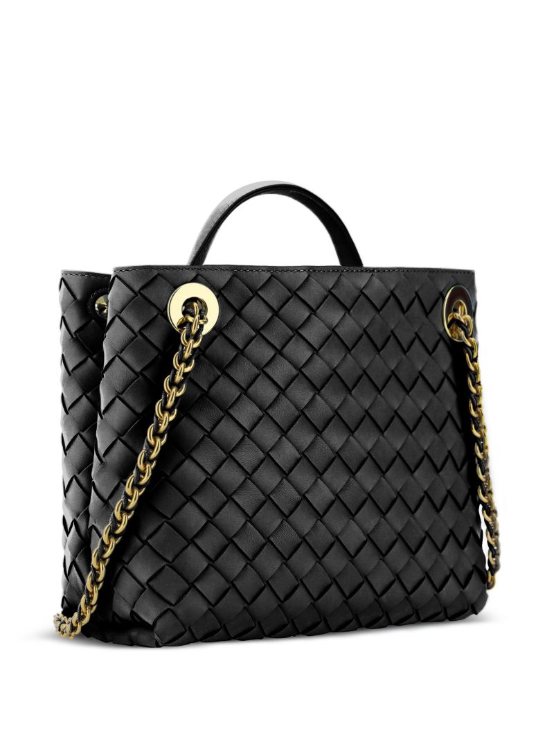 Black Andiamo Leather Two-way Handbag