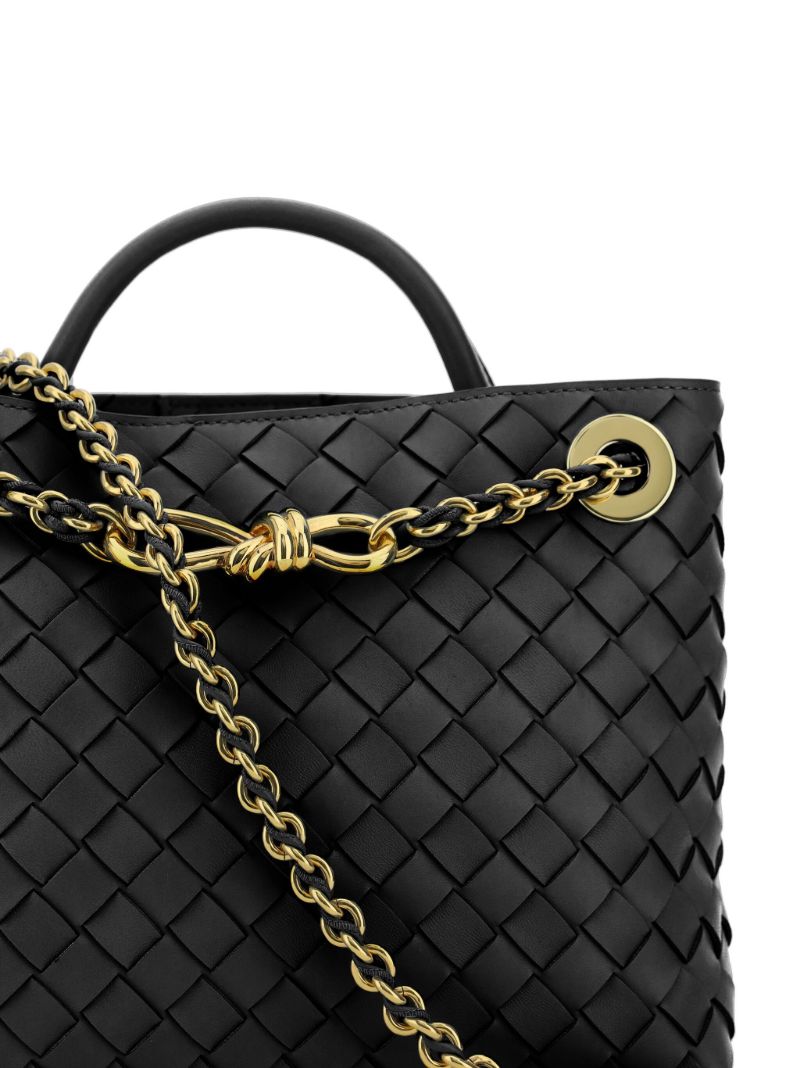 Black Andiamo Leather Two-way Handbag