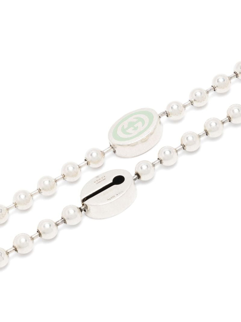 Sterling Silver Interlocking G Necklace