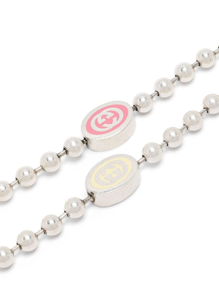 Sterling Silver Interlocking G Necklace