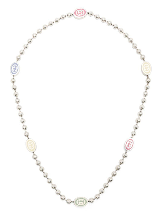 Sterling Silver Interlocking G Necklace