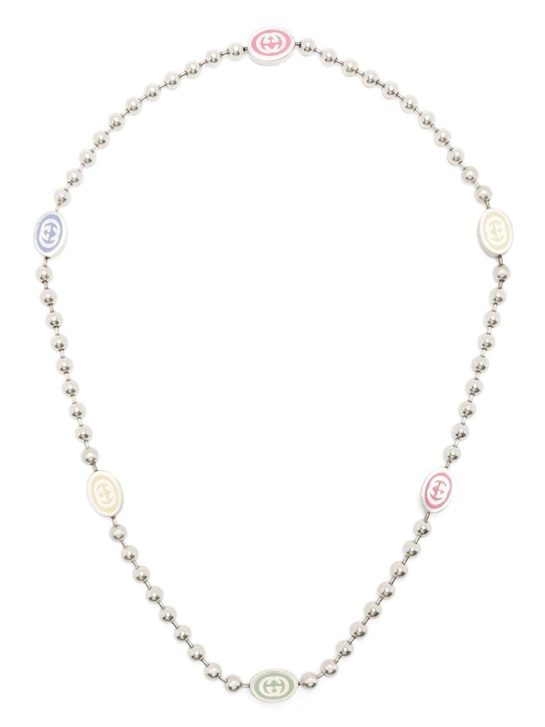 Sterling Silver Interlocking G Necklace