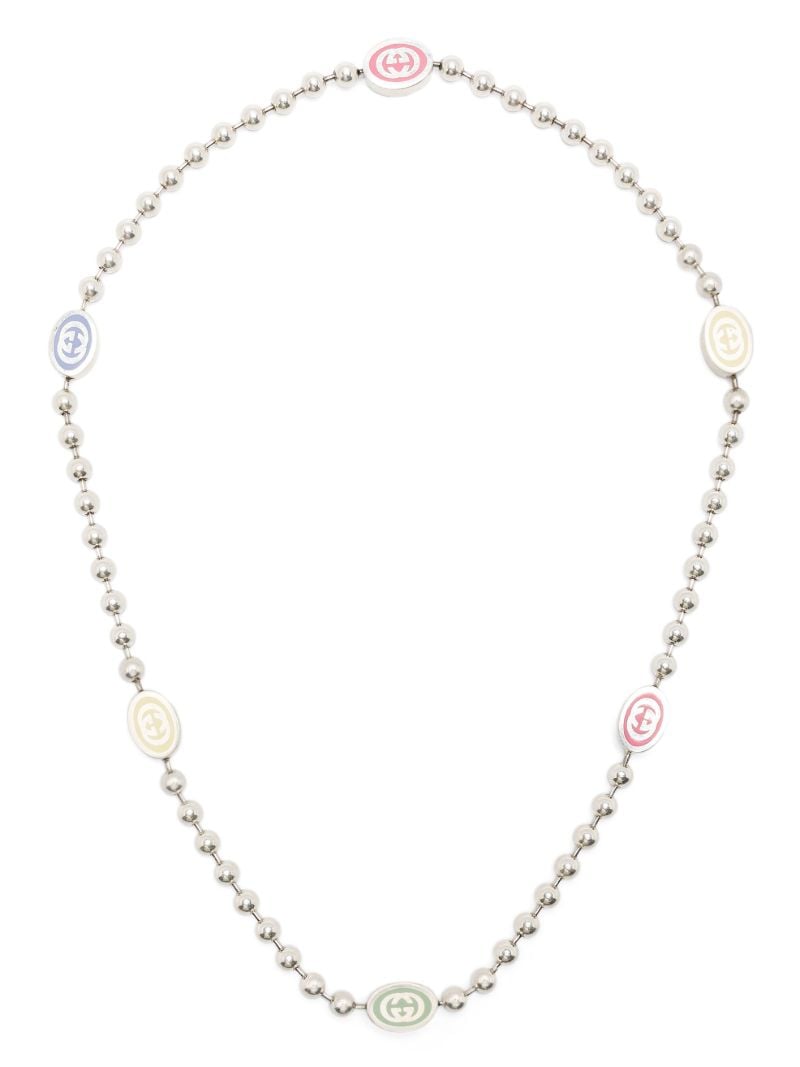Sterling Silver Interlocking G Necklace