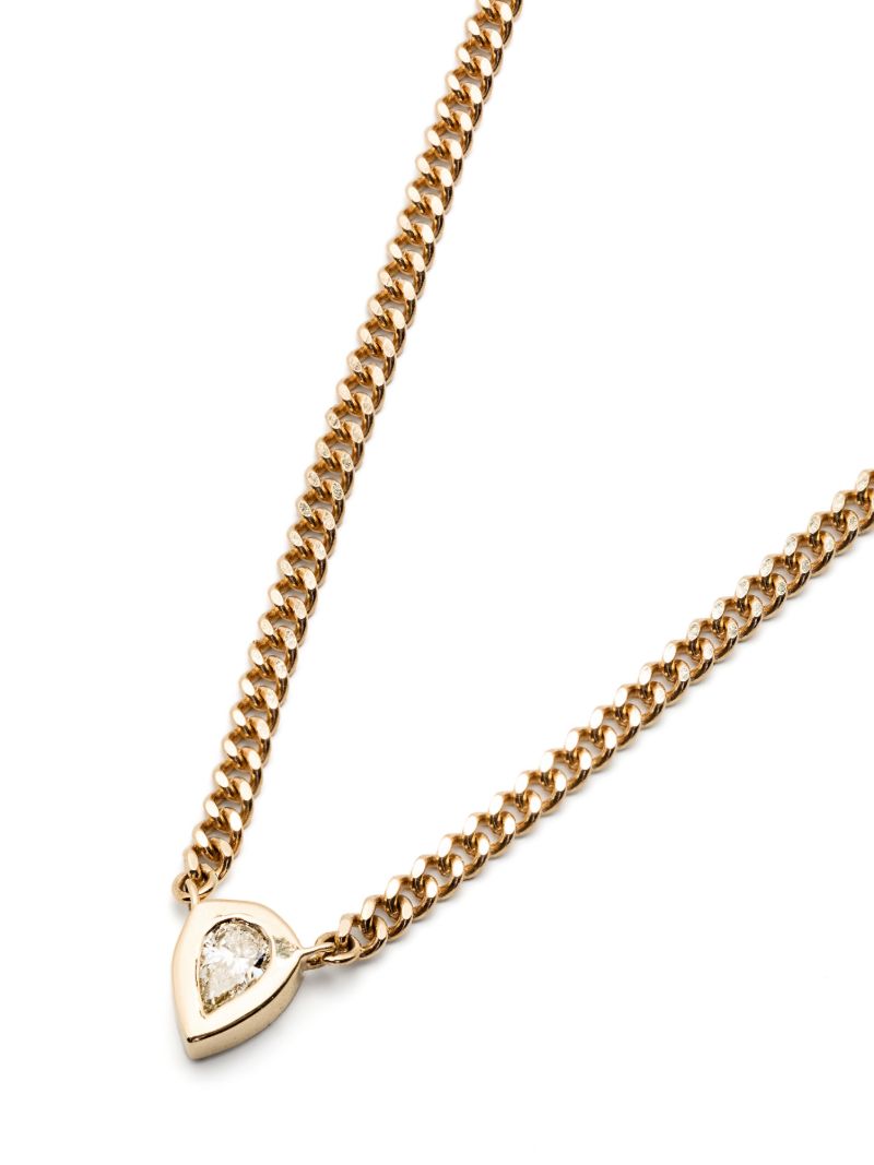 14k Yellow Gold Diamond Necklace