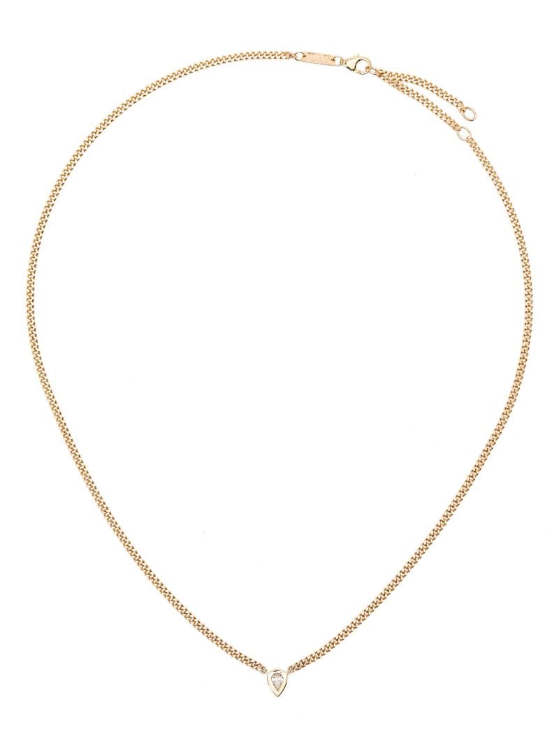 14k Yellow Gold Diamond Necklace