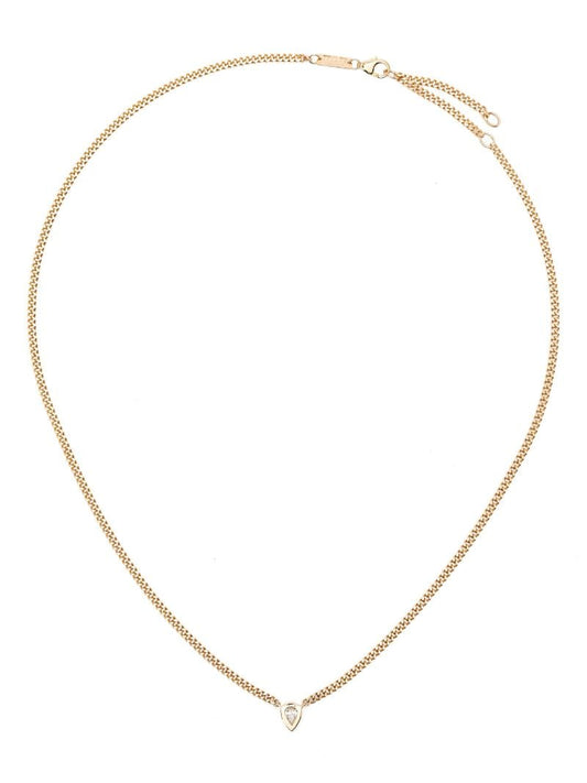 14k Yellow Gold Diamond Necklace