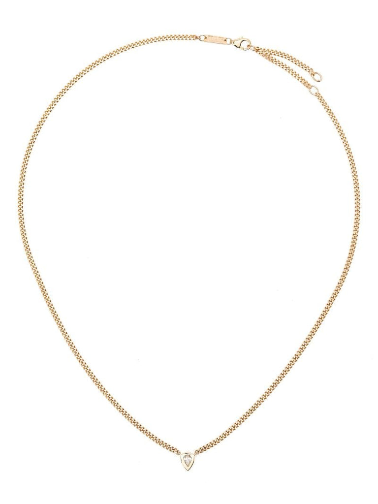 14k Yellow Gold Diamond Necklace