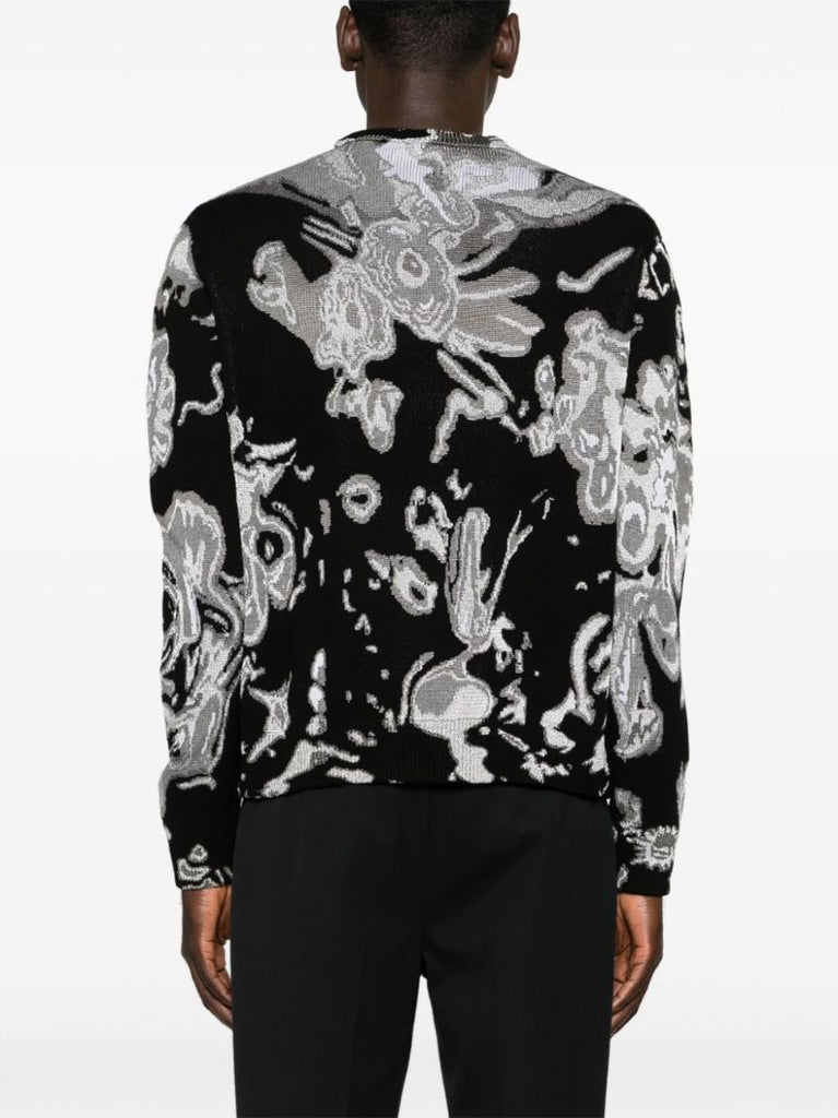 Wax Flower Skull Sweater