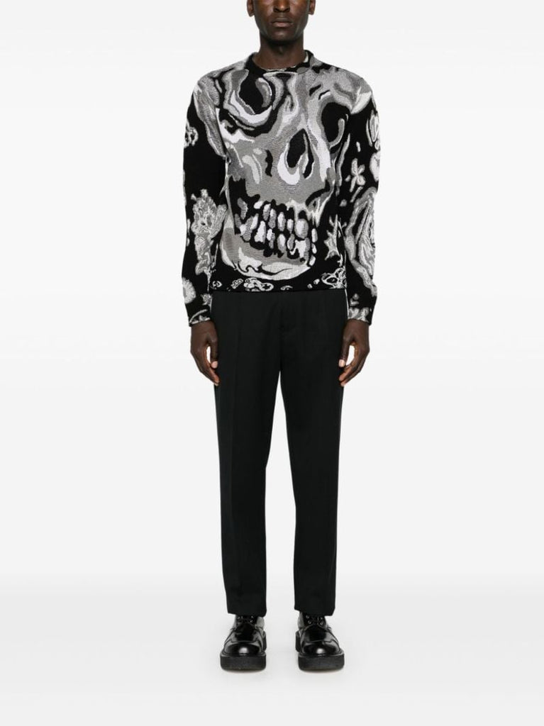 Wax Flower Skull Sweater