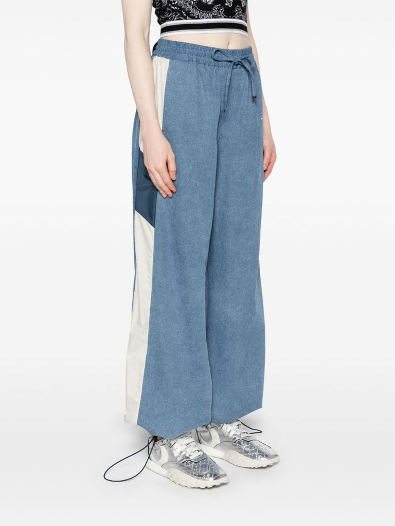 Blue Denim Track Pants