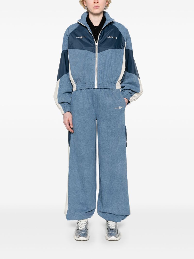 Blue Denim Track Pants