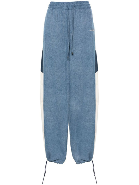 Blue Denim Track Pants